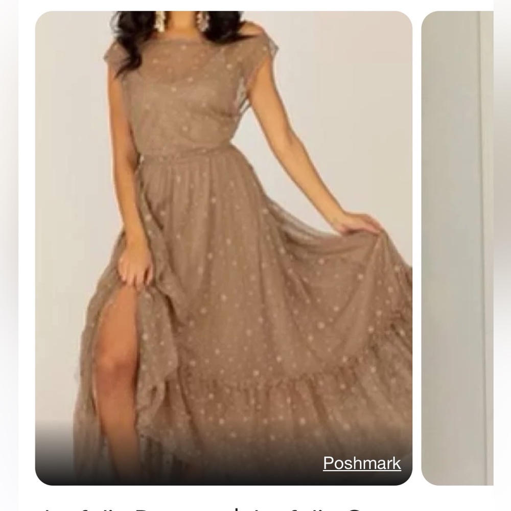 Light (ecru) gorgeous dress